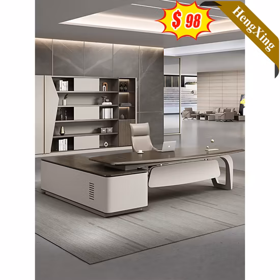 Custom Modern Luxury Wood Office Table Furniture Modular L Shaped CEO ...